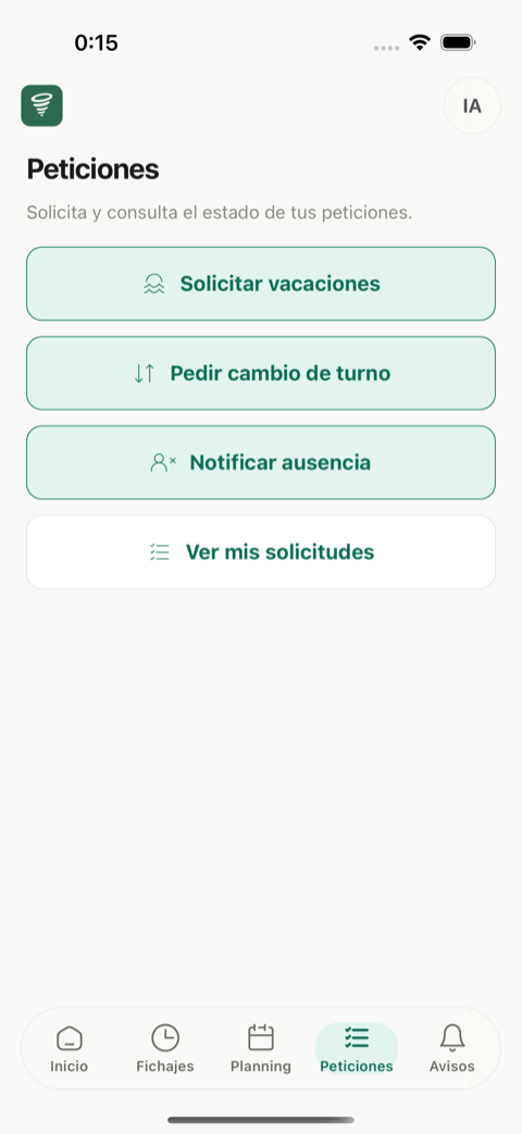 App TurnoMade — Peticiones